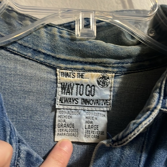 That’s the… Way to go always innovative | large, long sleeve vintage denim - Picture 3 of 7